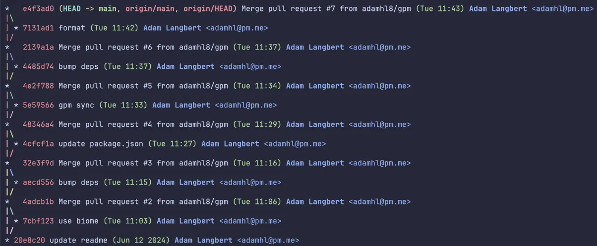 merge commits
